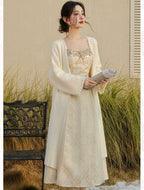 Adriata Pearl Chain Baroque Royalcore Dress