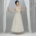 Adriata Pearl Chain Baroque Royalcore Dress